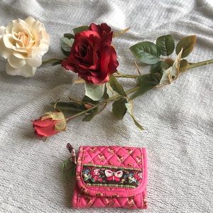 🏖2/$20 Vera Bradley small wallet (PINK PASLEY)